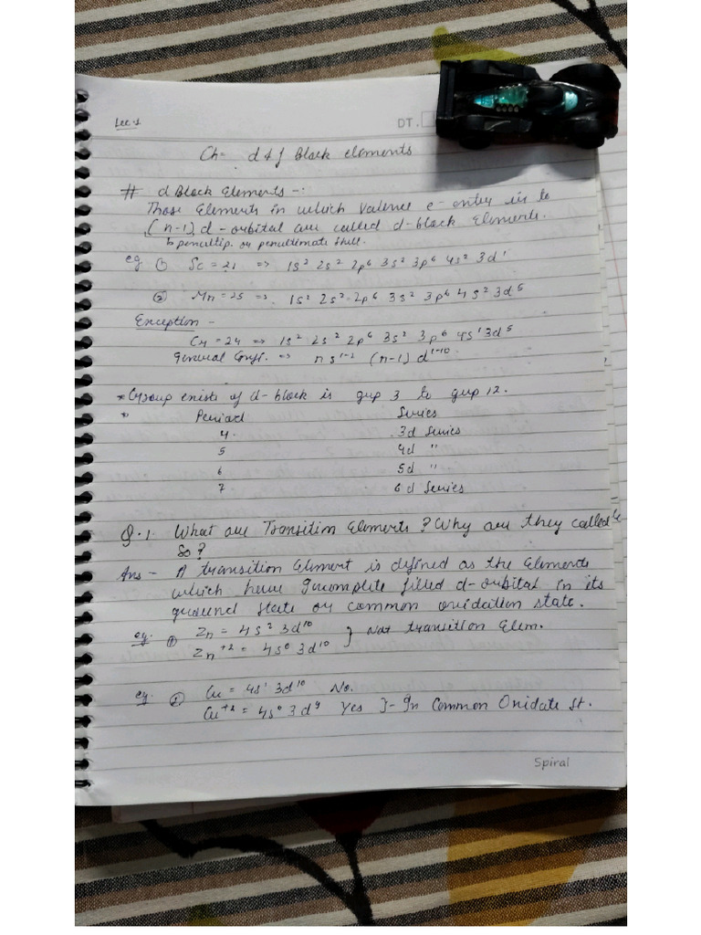 D and F Block Notes | PDF