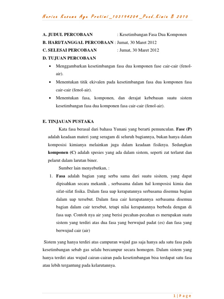 Kesetimbangan 2 Fasa