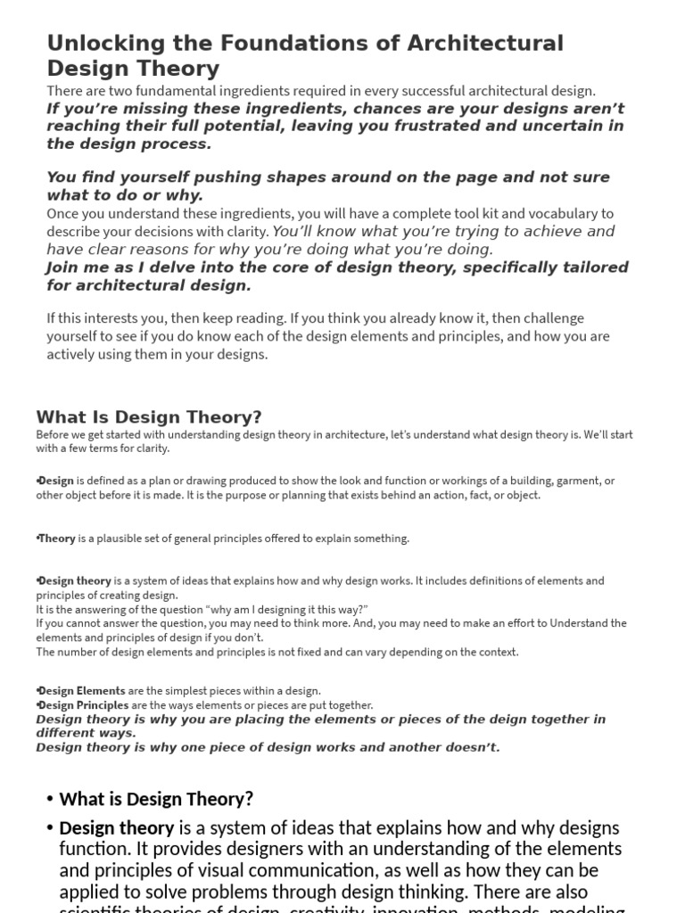 Present On Design Theory | PDF | Composition (Visual Arts) | Symmetry