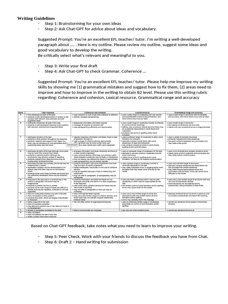EFL Writing Improvement Steps | PDF