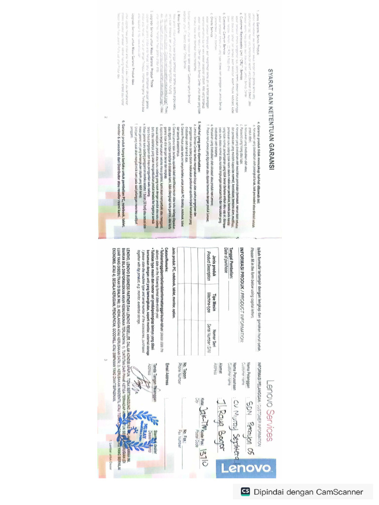 Garansi Laptop | PDF