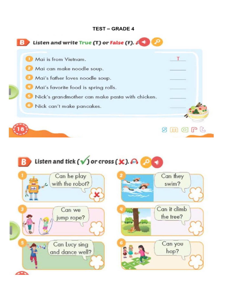 Mid Test Grade 4 Pdf