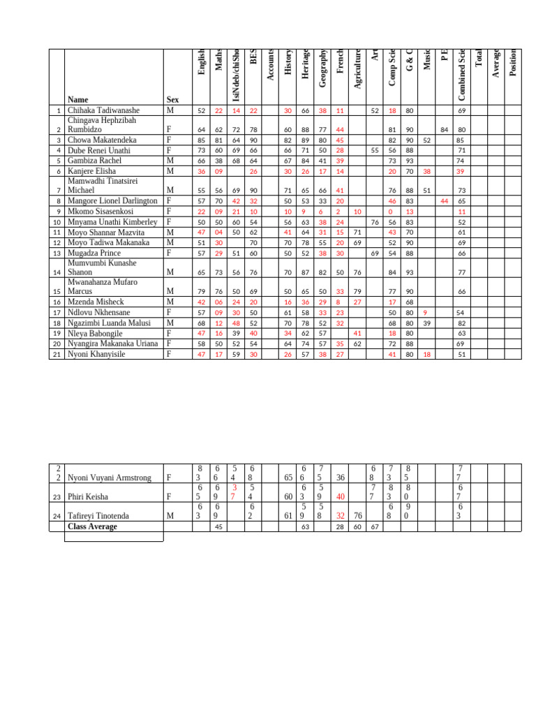 Student Performance Report Summary | PDF