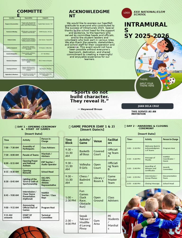 INTRAMS PROGRAM (13 X 8.5 In) | PDF