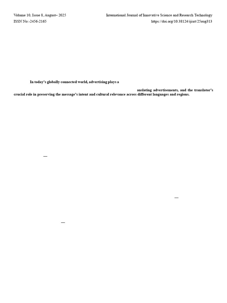 Advertisement Translation Insights | PDF | Translations | Advertising
