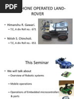 Download Cell Phone Operated Land-rover by Nitish Chincholi SN90342972 doc pdf