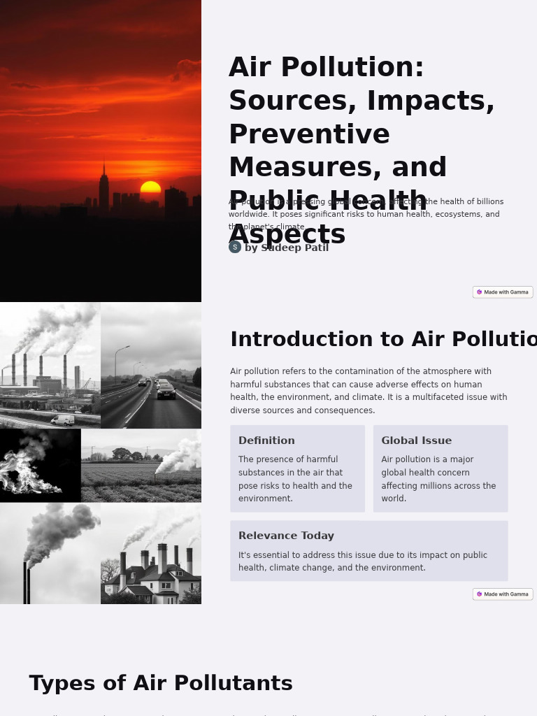 Causes and Effects of Air Pollution | PDF | Air Pollution | Pollution