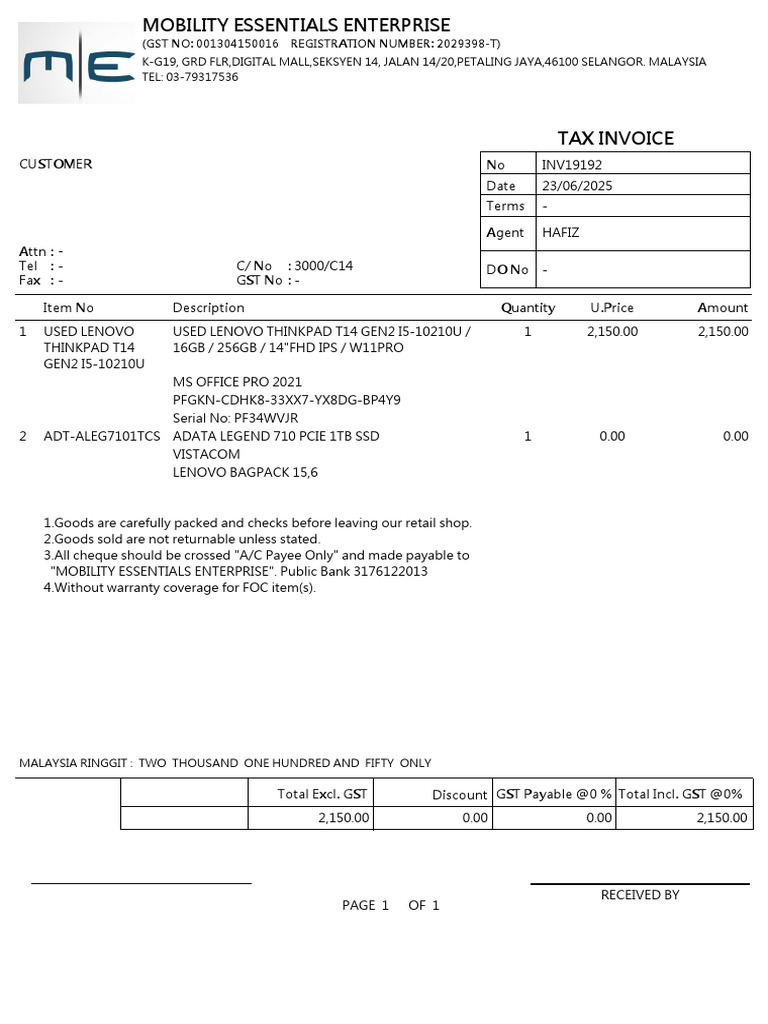 Default - Newdefault.myr - Template 4.template BillTax - Inv | PDF