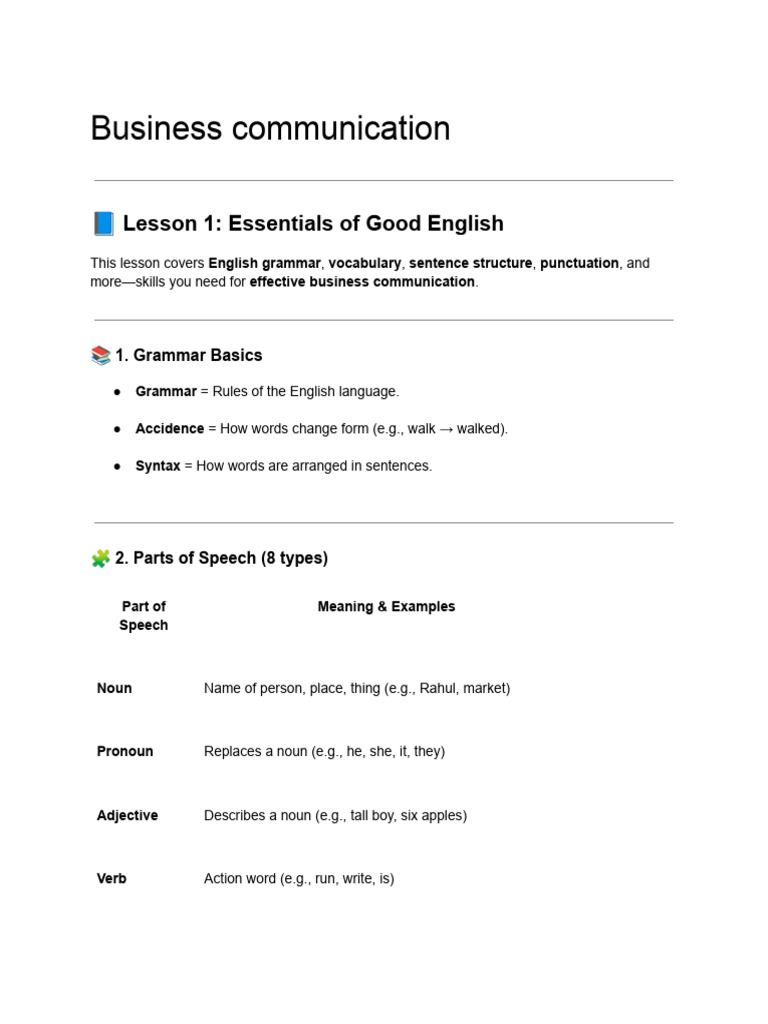 Business Communication Essentials Guide | PDF | English Language