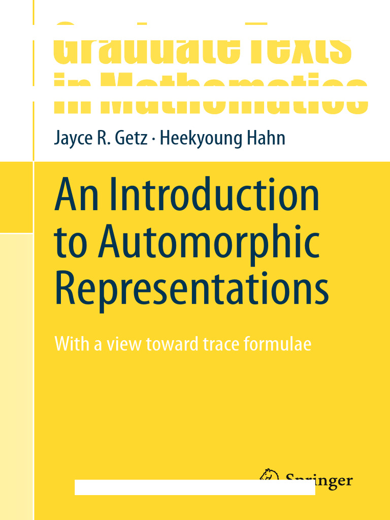 Introduction to Automorphic Representations | PDF | Representation ...