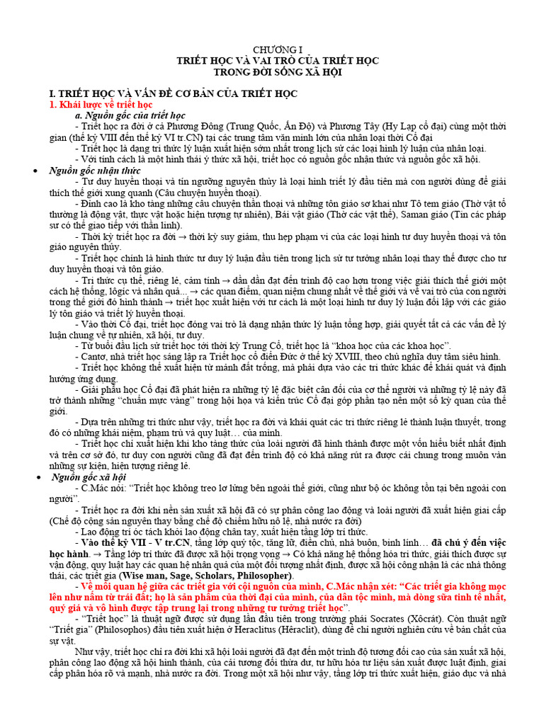 Giao Trinh Triet Hoc | PDF