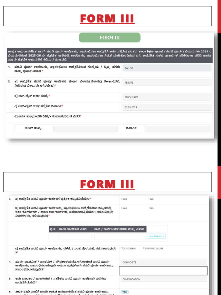 Form III Submission Guidelines and App Usage | PDF | Mobile App ...