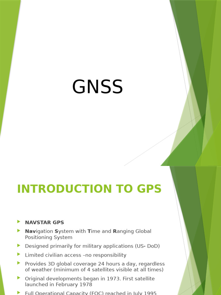 GNSS Introduction To GPS and Error Sources - 064636 | PDF | Global ...