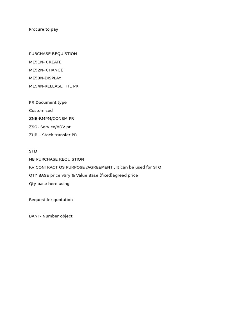 Procure to Pay: Purchase Requisition Guide | PDF