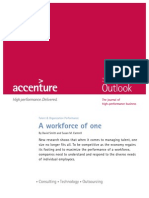 Accenture Outlook Workforce of One Talent Management
