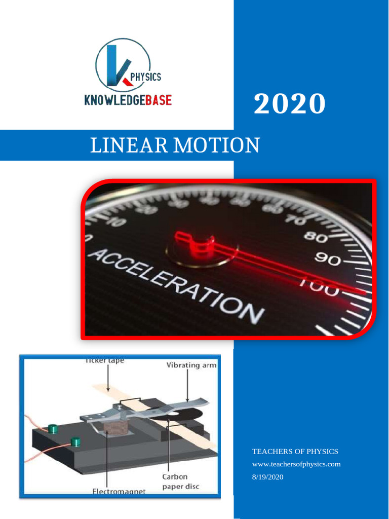 Understanding Linear Motion Concepts | PDF | Acceleration | Velocity
