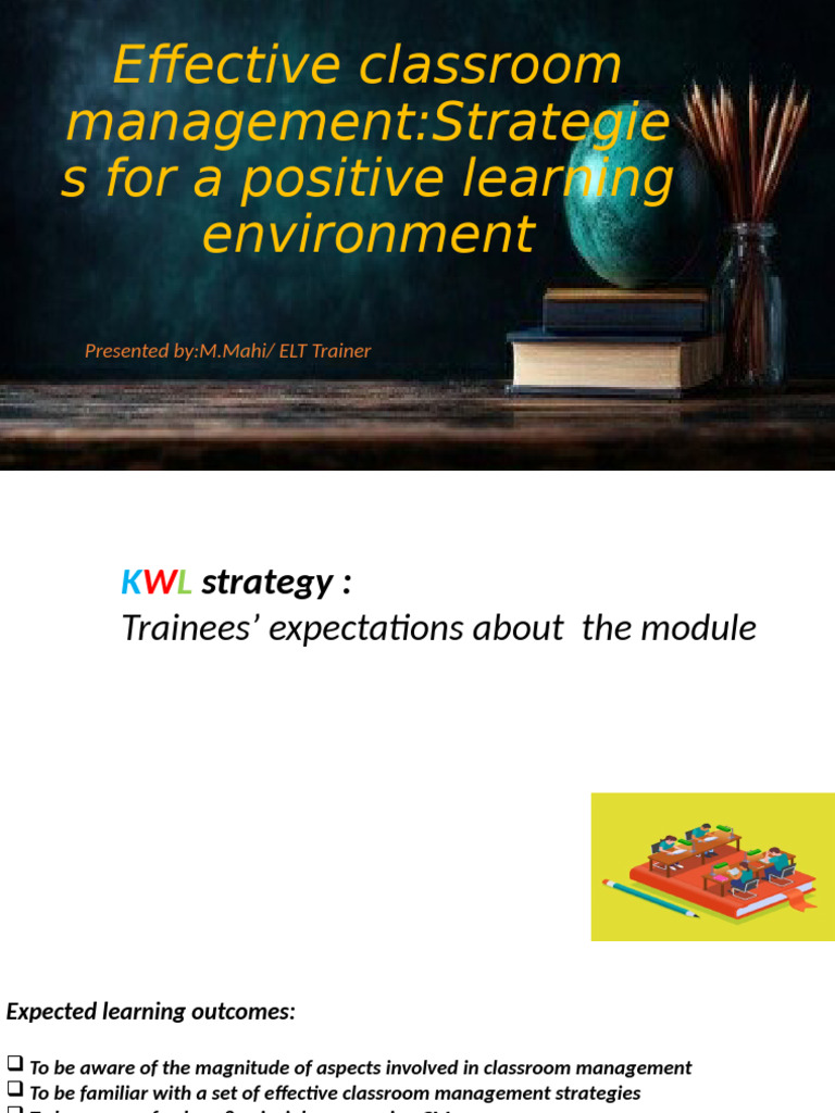 Classroom Management Strategies for Teachers | PDF | Classroom ...