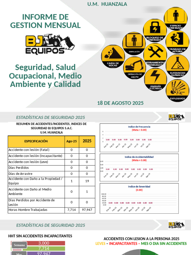 Informe Mensual de Seguridad 2025 | PDF