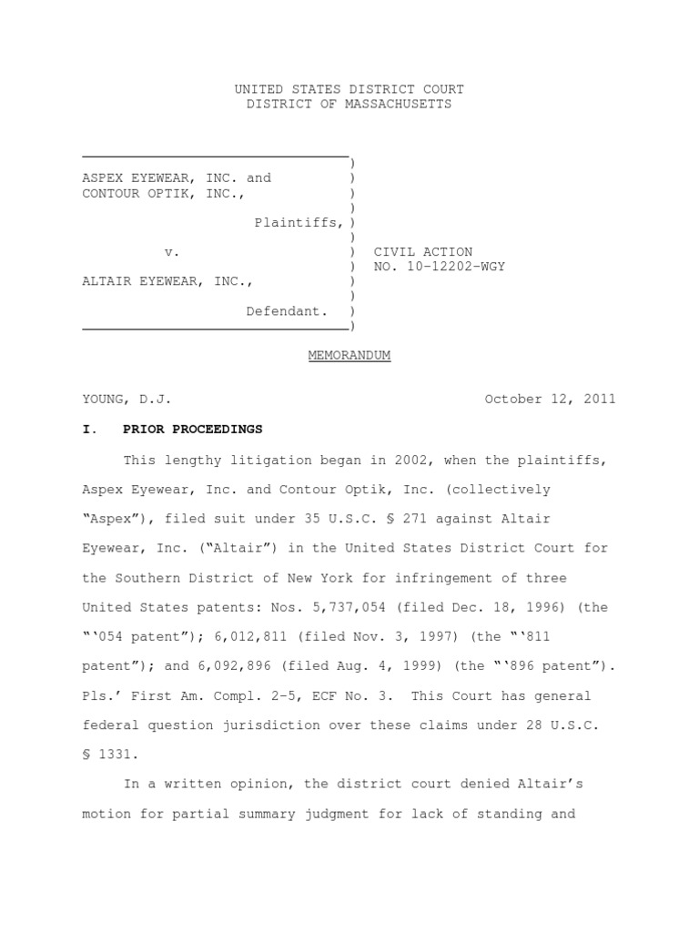 I. Prior Proceedings | PDF | Prior Art | Patent Claim