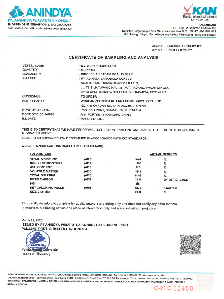 COA Complete | PDF