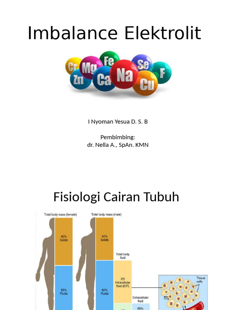 Imbalance Elektrolit | PDF