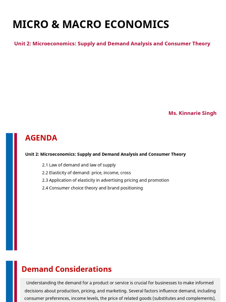 Microeconomics: Demand and Supply Insights | PDF | Demand | Elasticity ...