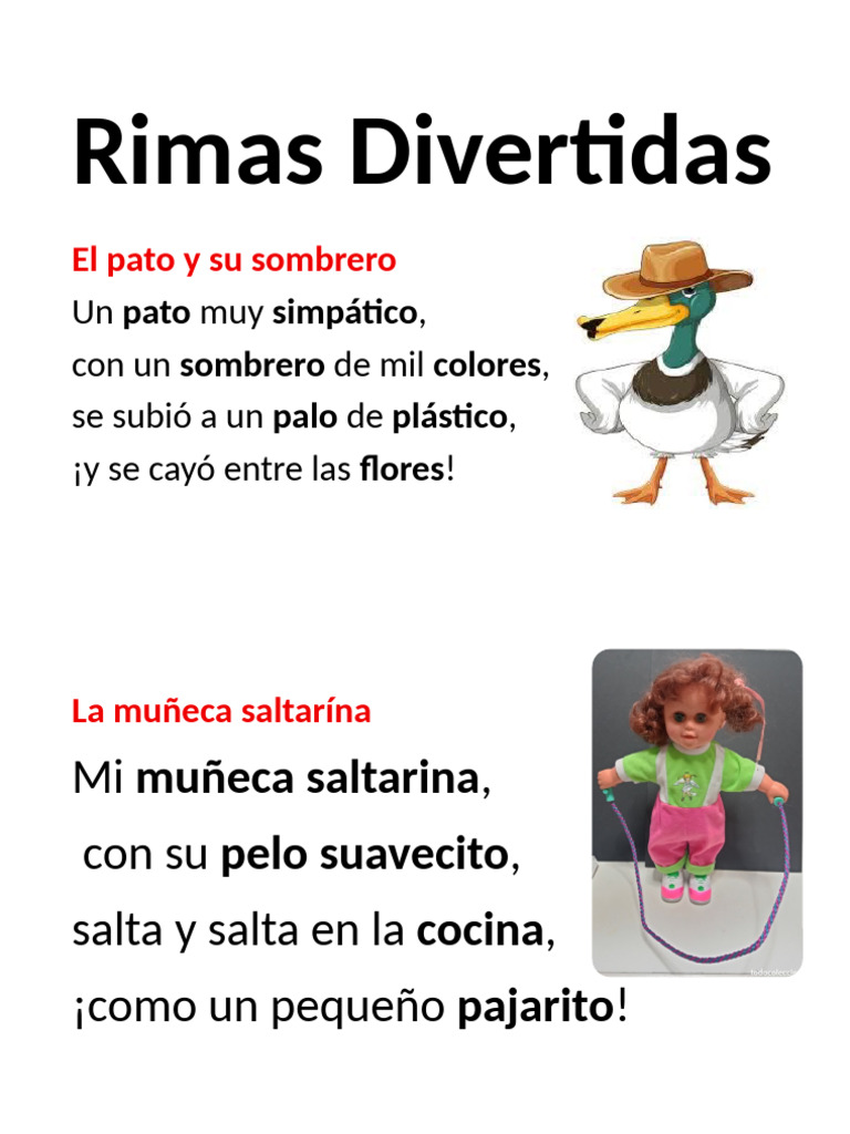 Rimas Divertidas | PDF