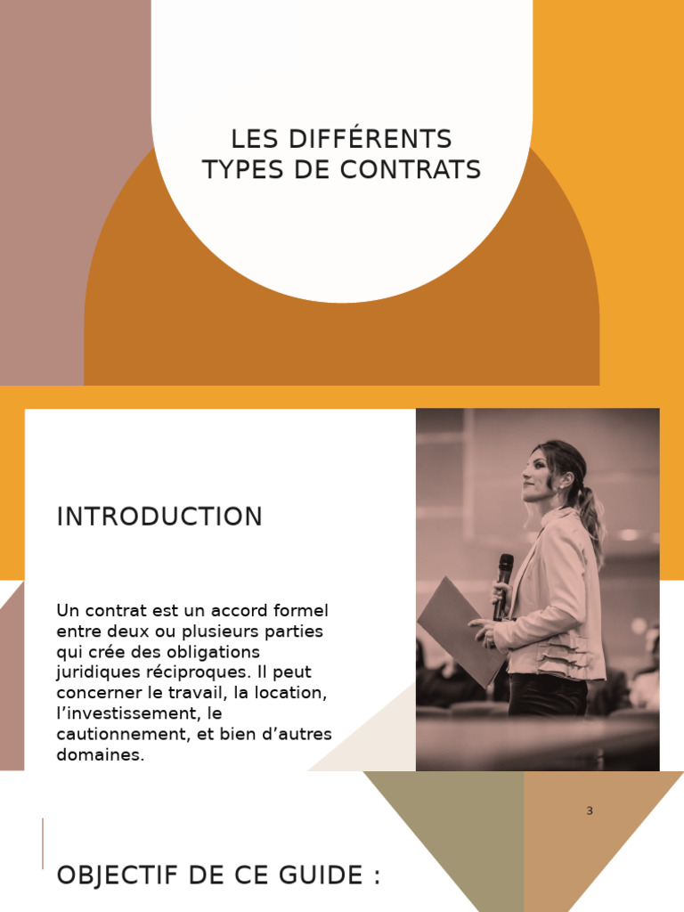 Types de contrats : Guide complet et exemples | PDF | Cautionnement ...