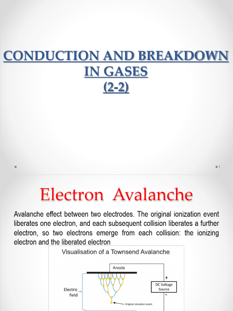 Breakdown Mechanisms in Gases | PDF | Electrical Breakdown ...