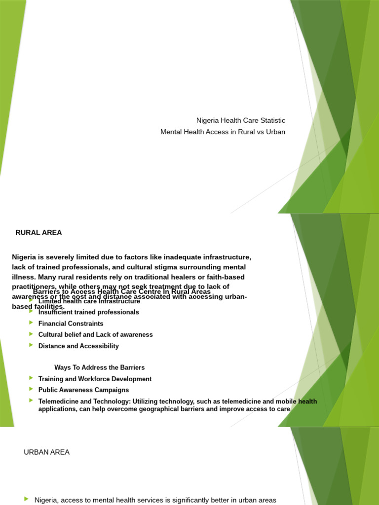 Nigeria Health Care Statistic FIXED | PDF | Mental Health | Social Stigma