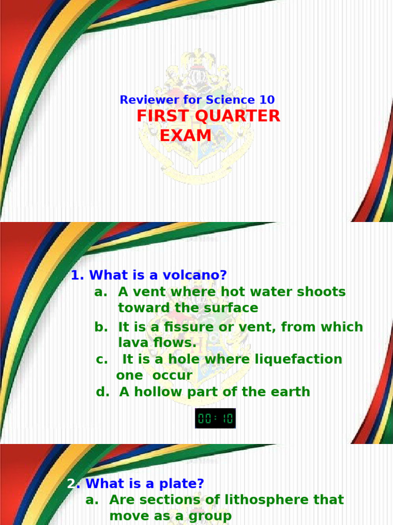 Science 10 Volcanoes and Plate Tectonics Exam | PDF | Plate Tectonics ...