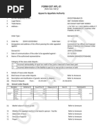 GST Appeal Form APL-05 Template | PDF | Taxes | Debits And Credits