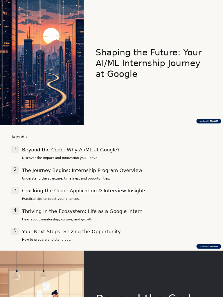 Google AI/ML Internship Overview | PDF | Machine Learning | Artificial ...