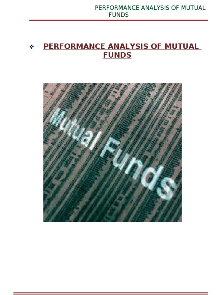 Mutual Fund Performance Analysis Guide | PDF | Mutual Funds ...