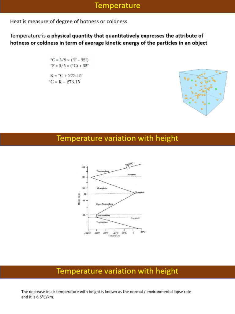 Understanding Temperature and Atmospheric Pressure | PDF | Pascal (Unit ...