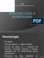 Medicina Legal e Deontologia