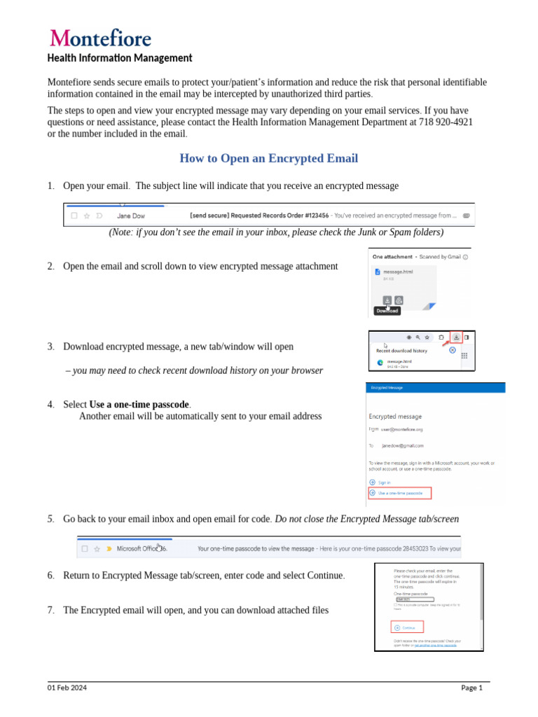 How to Open Encrypted Emails Securely | PDF