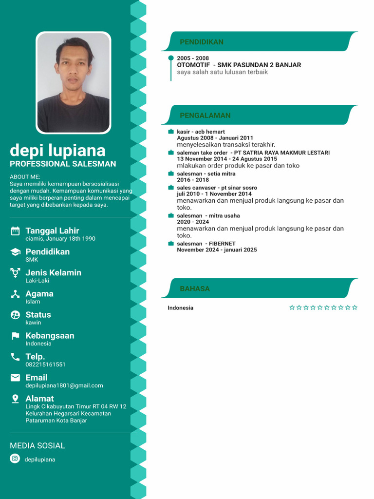 CV Dep 130325 | PDF