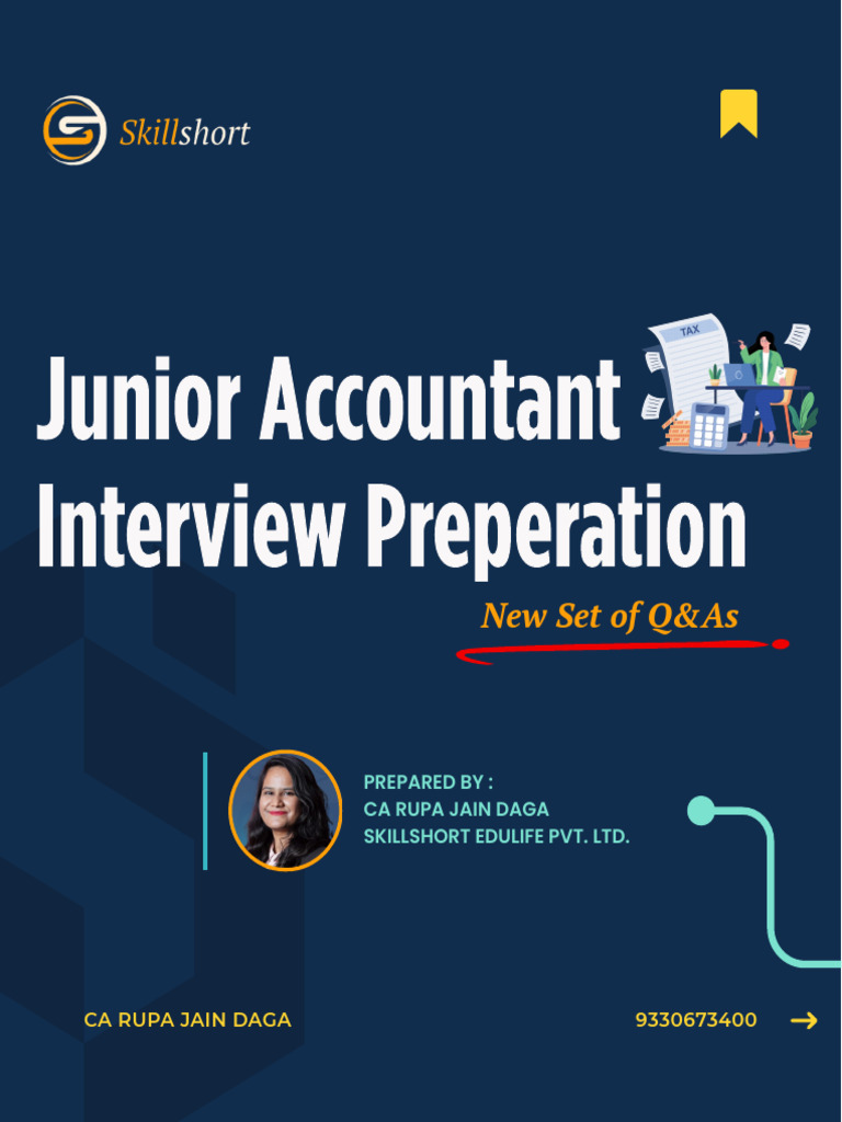 Junior Accountant Interview Prep Guide | PDF | Expense | Debits And Credits