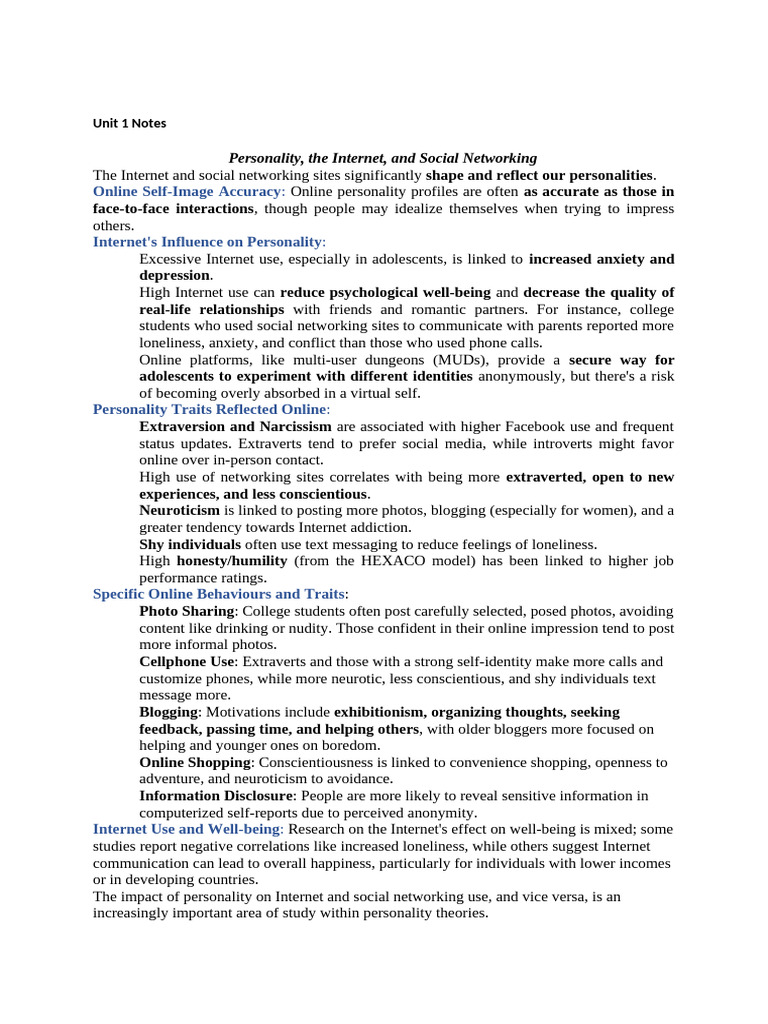 Horney's Patterns of Personality Interaction | PDF | Extraversion And ...