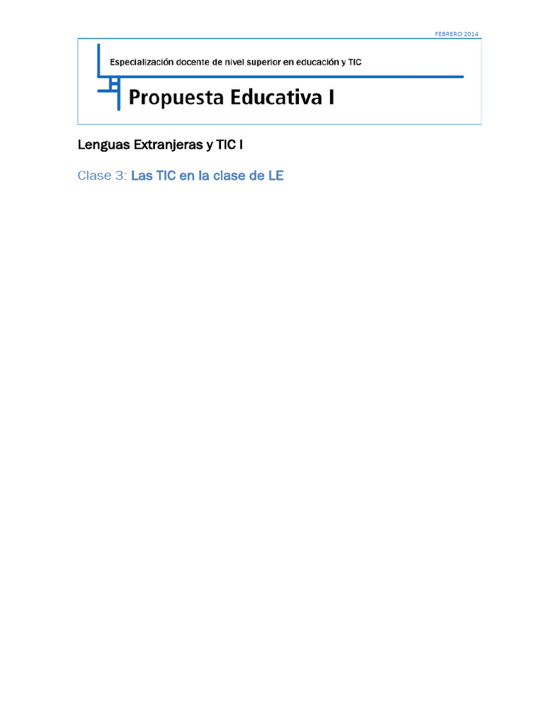 LenguasExtranjeras1 Clase3 | PDF | Enseñando | Maestros
