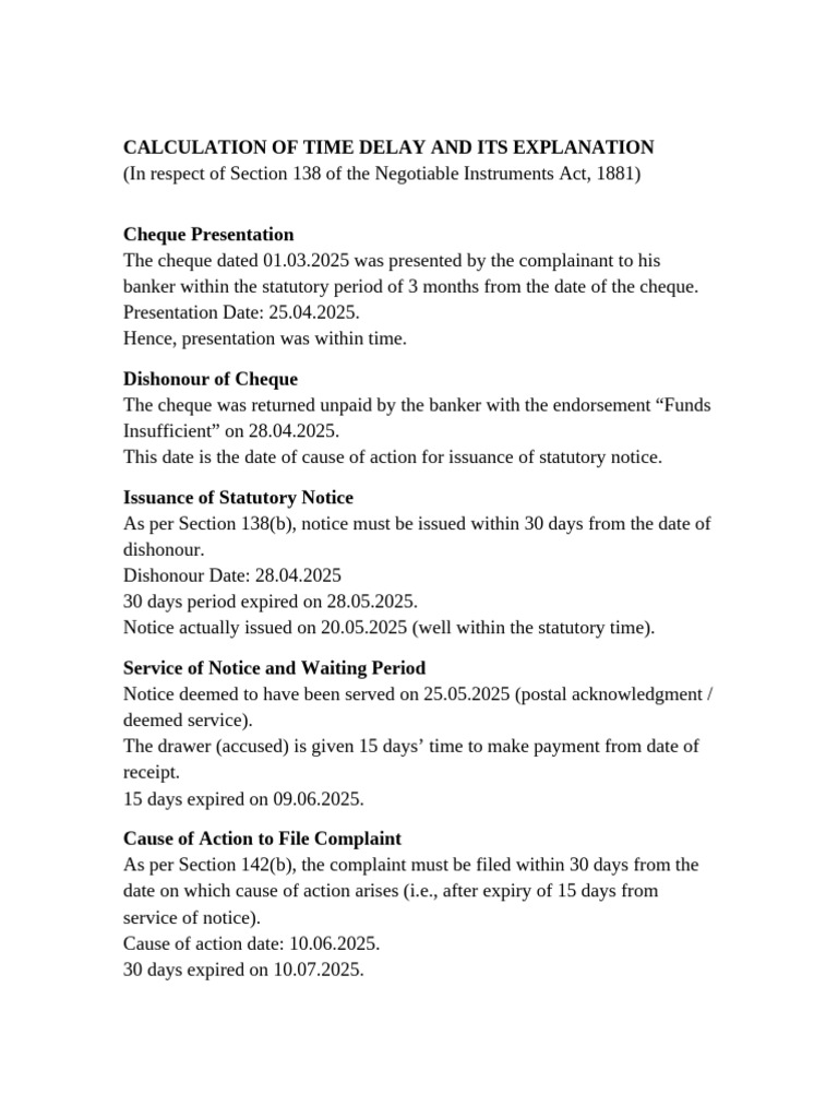 NI138 Time Delay Explanation | PDF