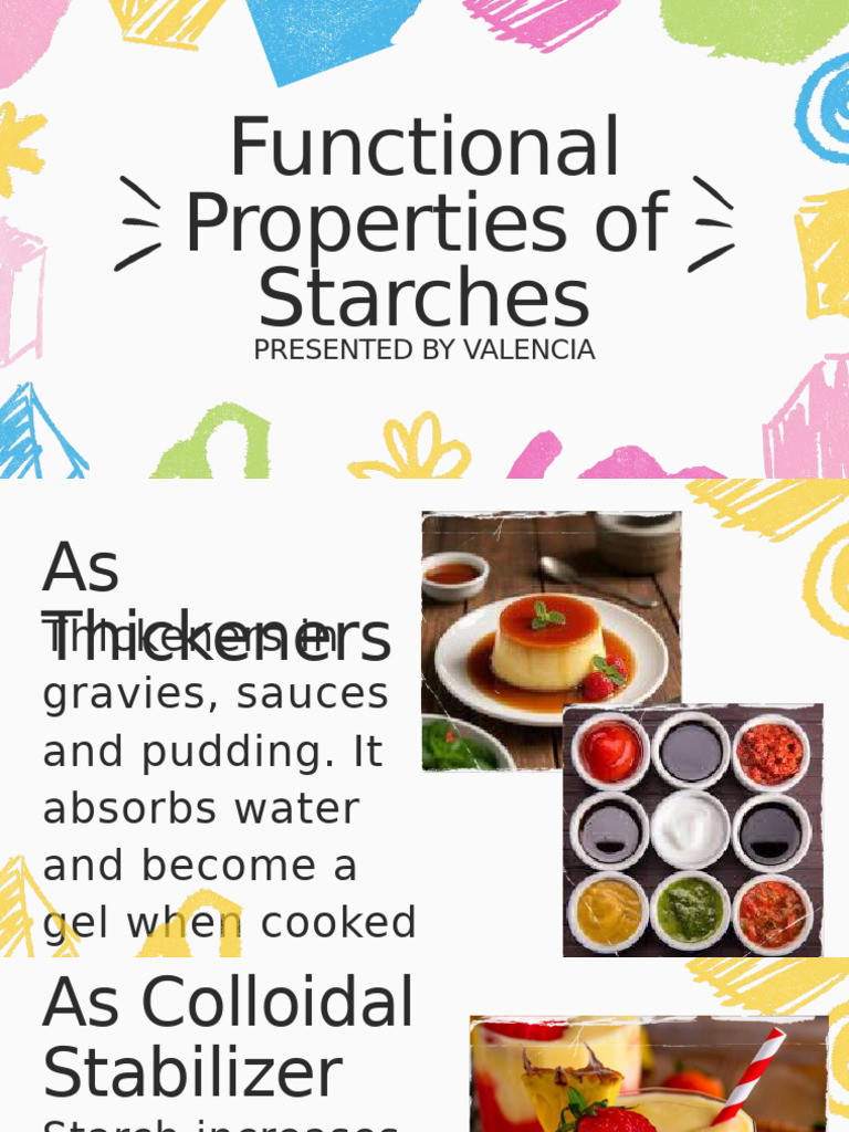 Functional Properties of Starches Explained | PDF