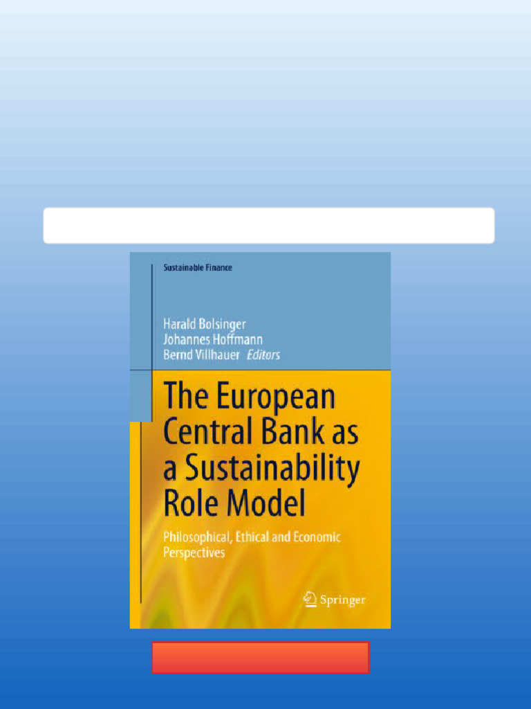 The European Central Bank As A Sustainability Role Model: Philosophical ...