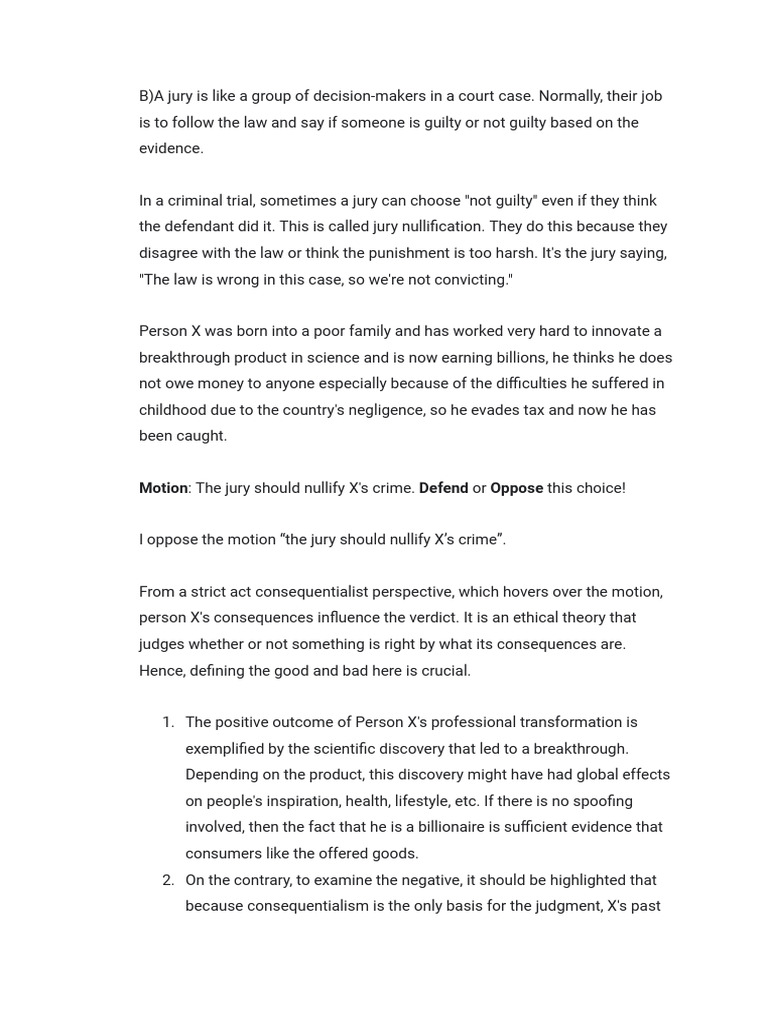 Jury Nullification and Tax Evasion Debate | PDF | Acquittal