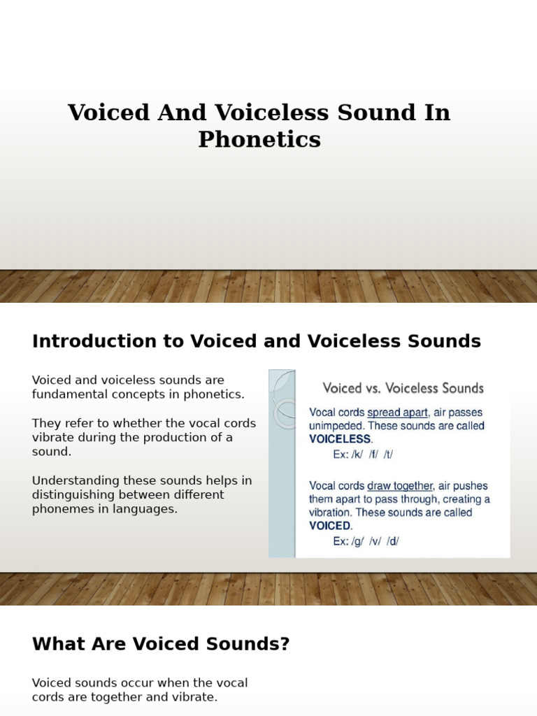 Voiced and Voiceless Sound in Phonetics | PDF