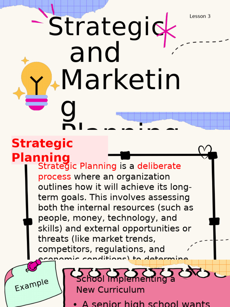 Strategic and Marketing Planning Guide | PDF | Marketing | Strategic ...