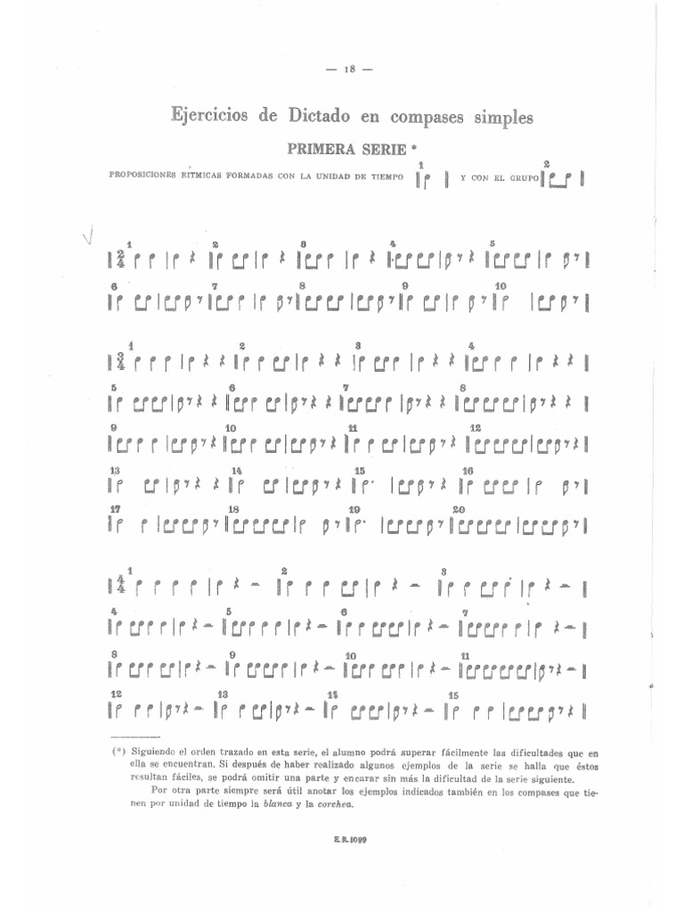 Ejercicios Rítmicos | PDF