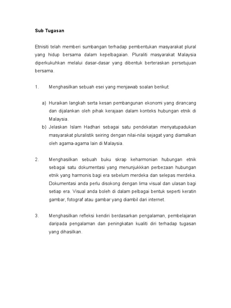 Hubungan etnik essay picture