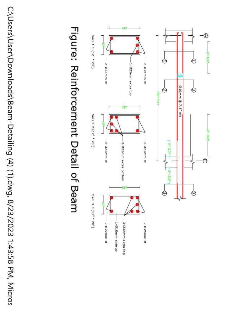 Beam Reinforcement Detailing Guide | PDF